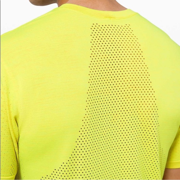 Lululemon Athletica Yellow Mesh Tee - Picture 2 of 7